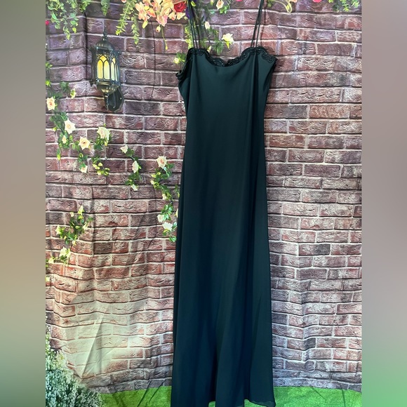 Betsy & Adam Formal Blue Gown with Scarf - Picture 4 of 4